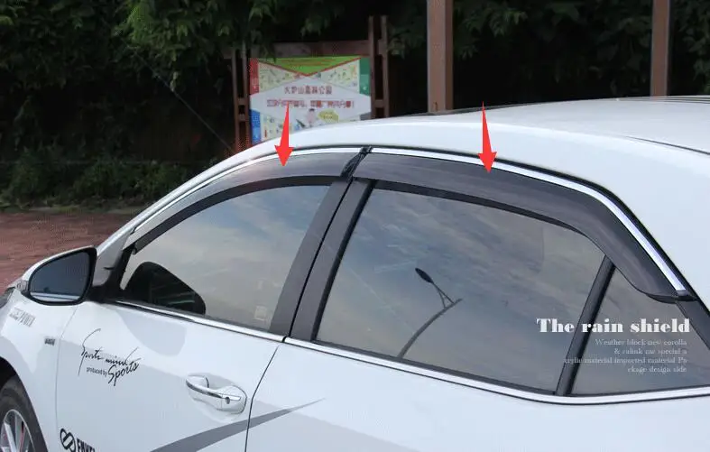 

For Toyota Corolla 2014 2015 Window Visors Awnings Wind Rain Deflector Visor Guard Vent