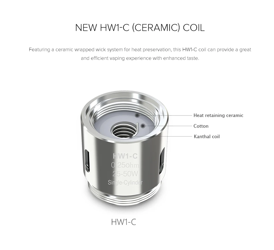 10 шт. оригинальные катушки Eleaf HW 0.2ohm 0.3ohm 0.25ohm HW1 HW2 HW3 HW4 для Ikonn 220 Kit ELLO Mini или ELLO Mini XL Атомайзер