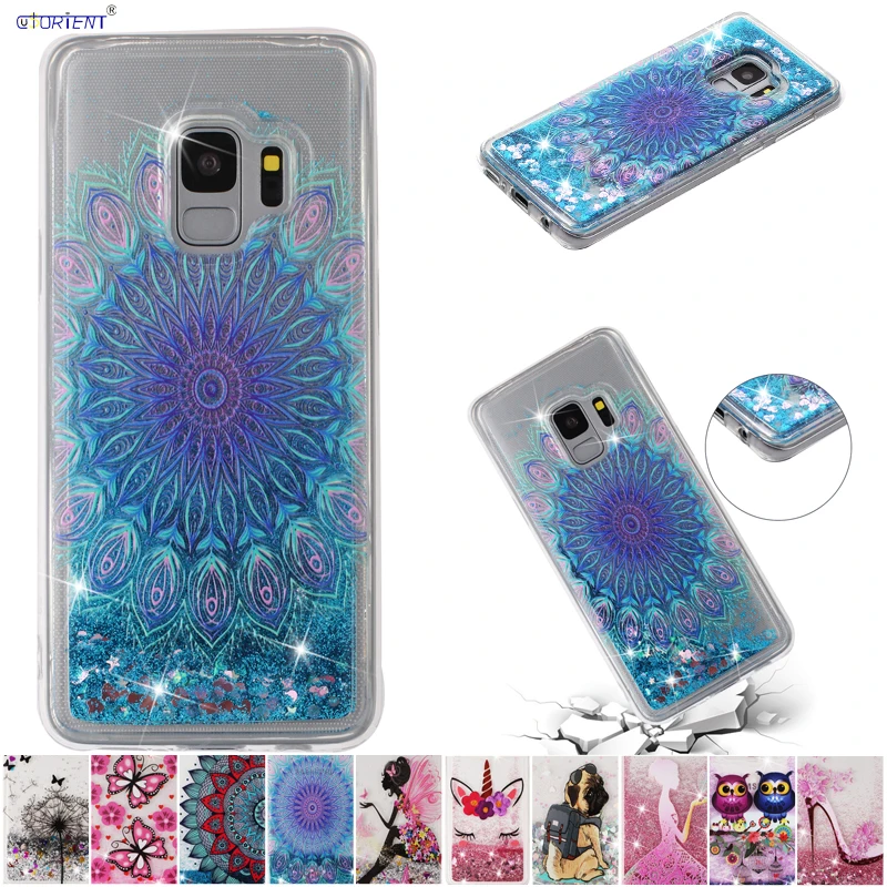 For Samsung Galaxy S9 S 9 SM-G960F/DS SM-G960F Dynamic Liquid Quicksand Cover SM G960F/DS G960F G960W G960N G960U Bling Cases | Мобильные