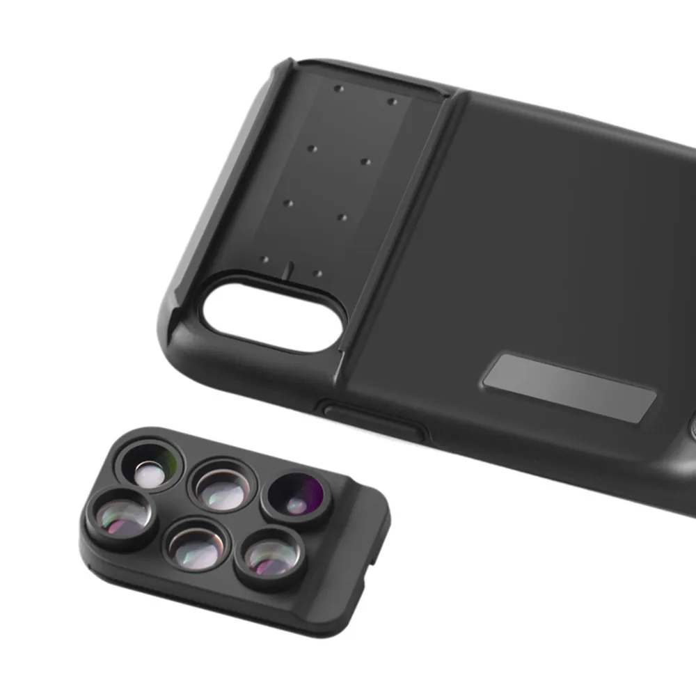 Bluetooth объектив камеры рыбий глаз широкоугольный телефото макро чехол Крышка Съемный для iPhone X/XS Max 5,8/6,5 Дюймов