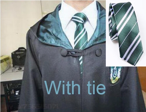 Slater with tie Халат накидка костюм галстук шарф палочка очки Ravenclaw Гриффиндор Hufflepuff Слизерин Косплей костюмы Харрис костюм - Цвет: Slater with tie