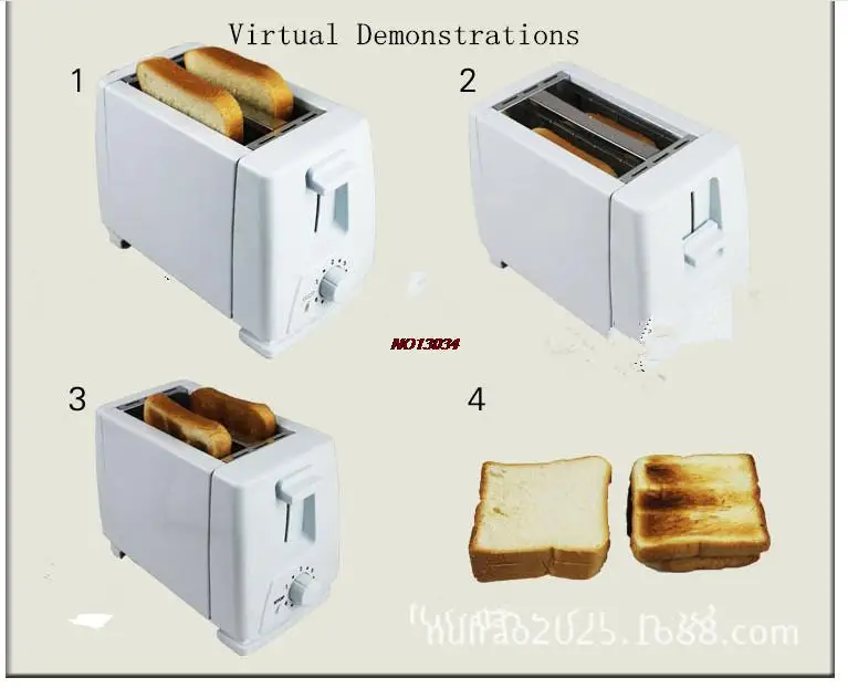 Автоматические хлебопечки нержавеющей мульти-функциональный тостер для завтрака 2