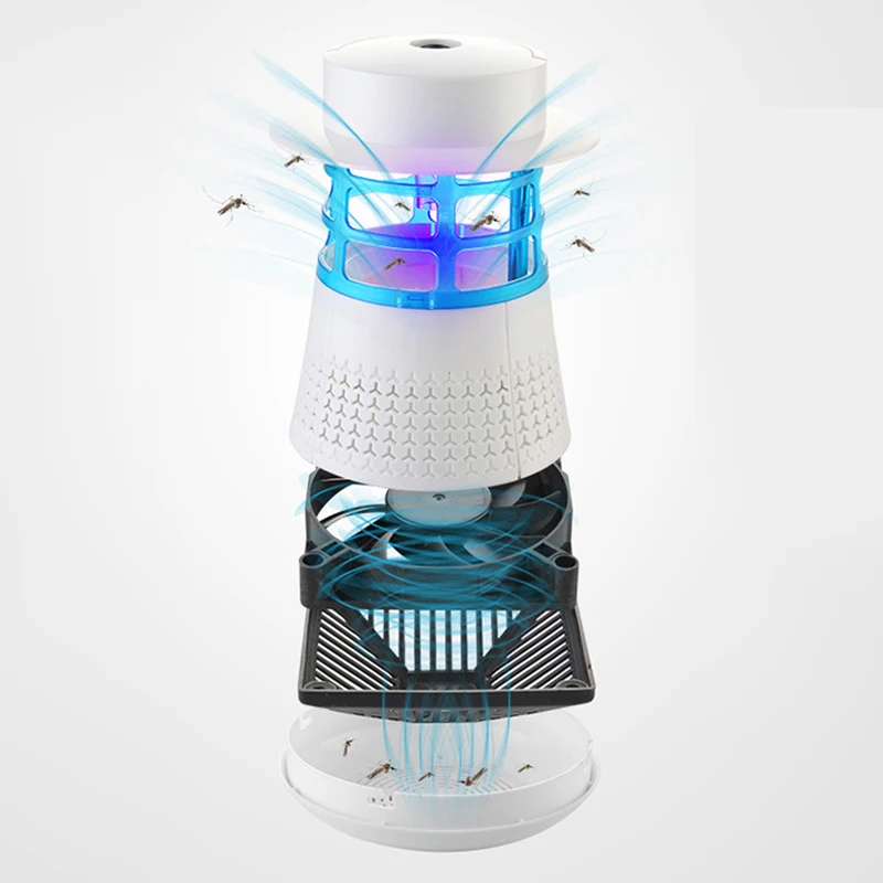 Фотокатализатор светодиодный противомоскитная лампа без излучения домашнего использования немой электронный комарный убийца для беременных женщин ловушка для насекомых