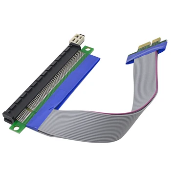 

10pcs/Lot High Quality pcie PCI E Express PCI-E 1X to 16X Riser Card USB Extender Ribbon Adapter Extension Cable