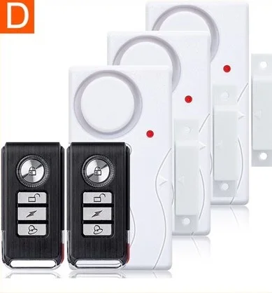 Darho 2021 Wireless Door/Windows Sensor Alarm 100dB Anti-Theft Smart Remote Control For Kids Cabinet Safety Home Security tuya wifi sos button Alarms & Sensors