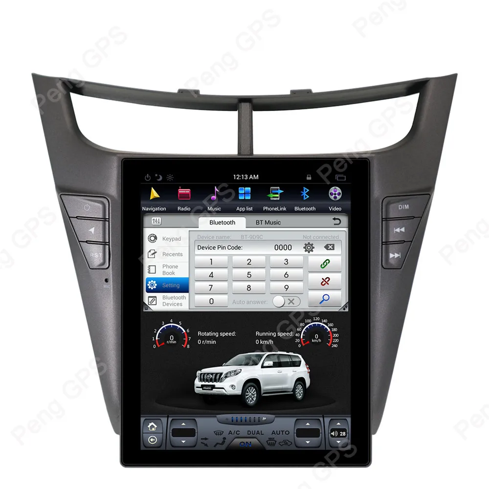 Best Tesla Style 10.2" Android 7.1 Car GPS Navigation DVD Player for Chevrolet Sail 2015 2016 2017 2018 2019 IPS SCreen 2 Din 1080P 5