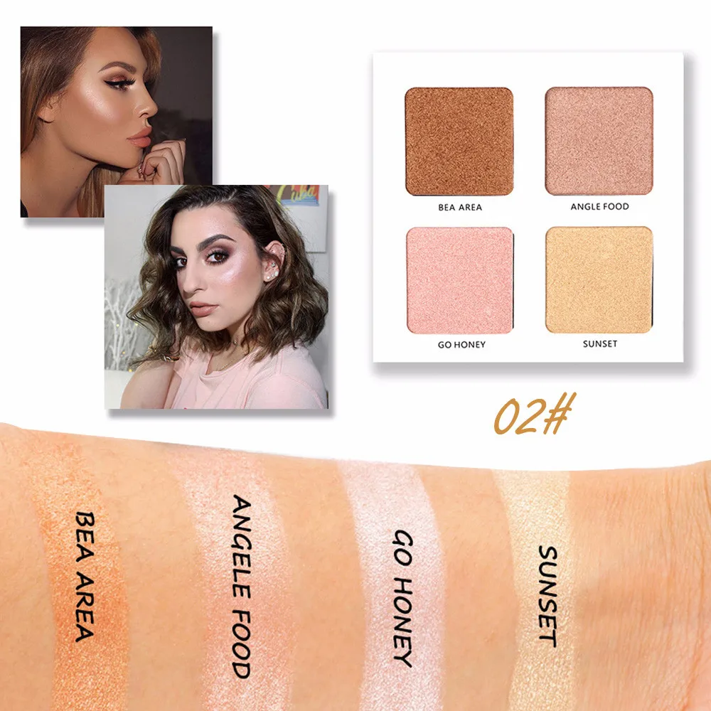 

4 Color Shimmer Glitter Eye Shadow Powder Palette Matt Eyeshadow Cosmetic Makeup 4 Color Eyeshadow 5.15