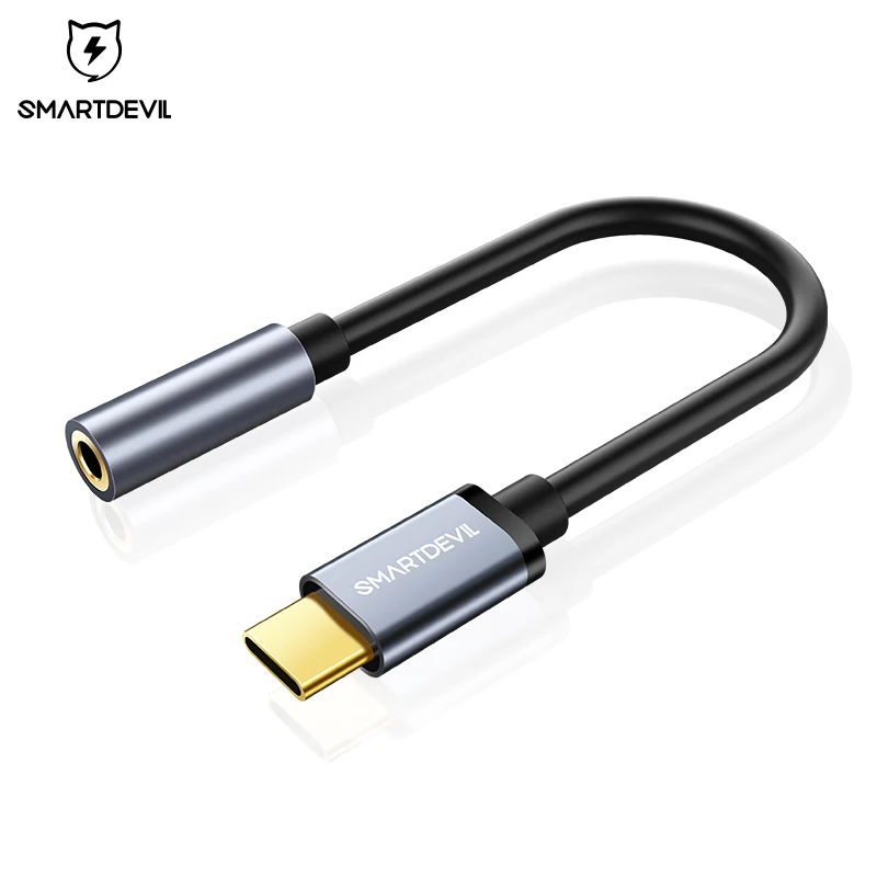 Кабель для наушников SmartDevil TypeC с разъемом 3 5 Jack Huawei P20 pro адаптер USB C на AUX мм Xiaomi Mi 6 8