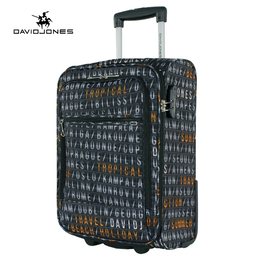 DAVIDJONES 1 Piece Luggage 20 inches carry on valise Lightweight