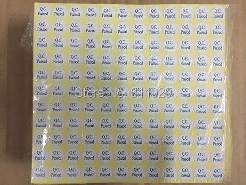 Бесплатная доставка Оптовая продажа &quotQC прошел&quot стикер dia.1.3cm/QC пропуск