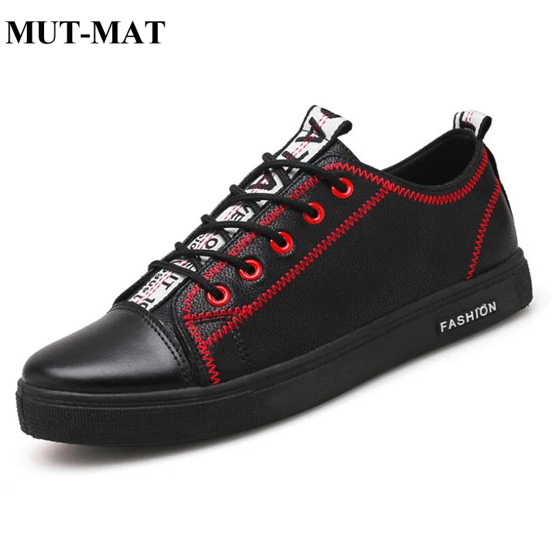 верхний 2019 осень Мужские кожаные туфли Повседневное тенденция дикие
студенты Нескользящая дышащая Водонепроницаемый Low-top Lace-Up
Sneakers Отзывы