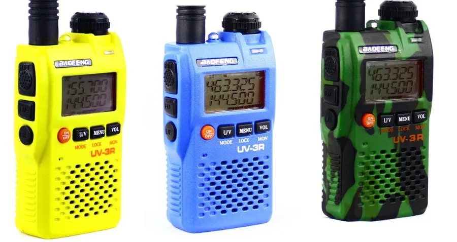 2 шт. BaoFeng UV-3R Обновление версии long-range беспроводной портативный WalkieTalkie двойной дисплей Профессиональная двухполосная ЖК-дисплей