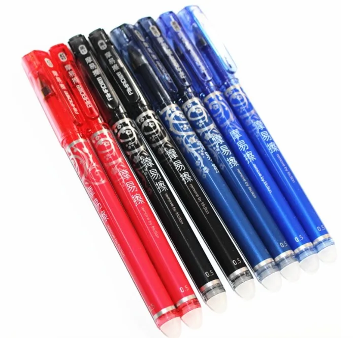 12pcs wholesale stationary school supply Erassable pen 0.5mm rubber