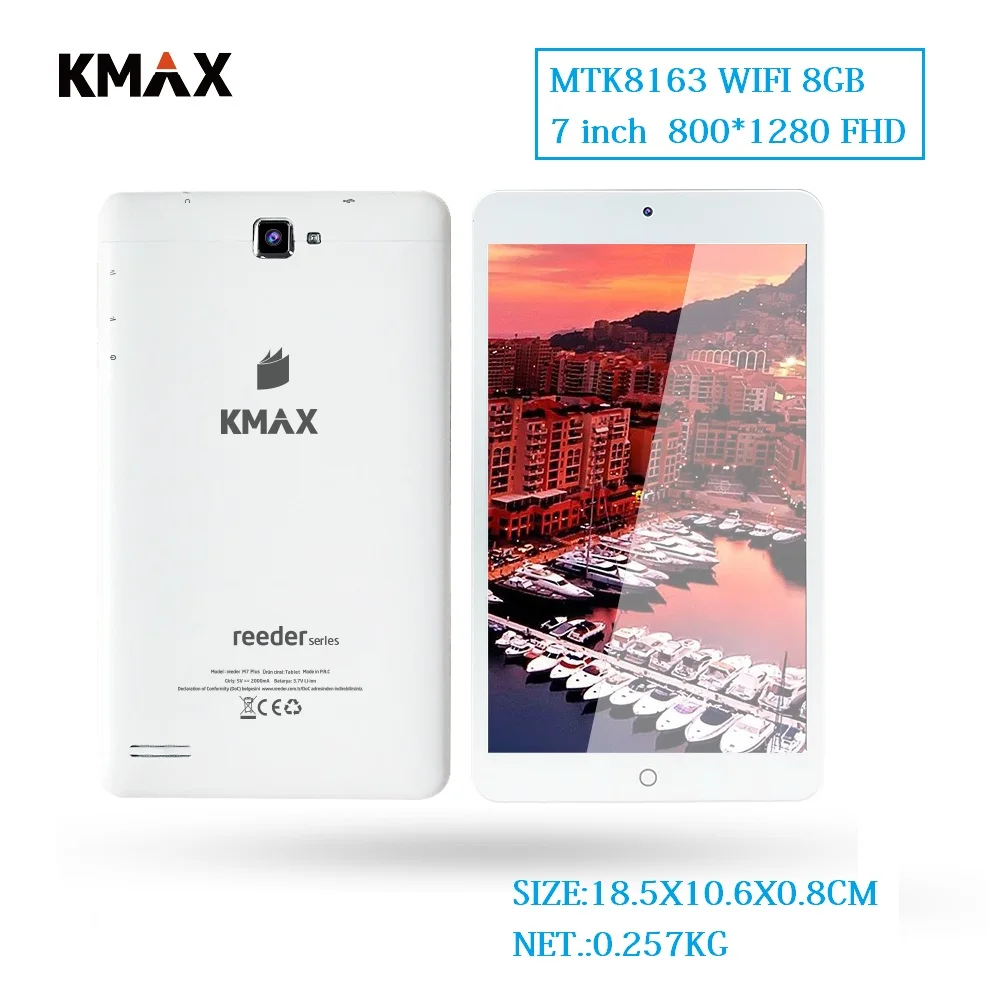 KMAX 7 дюймов Android 7,0 Wi Fi планшеты PC 800*1280 FHD ЖК дисплей 4 ядра 8 Гб Bluetooth 7 32 TF карты для Chinldren подарок читать