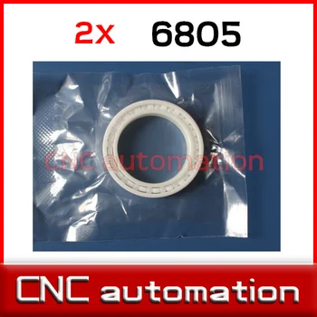 

2pcs full Zirconia ZrO2 6805 ceramic Radial shaft Ball Bearings 25*37*7mm