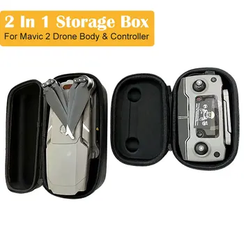 

2 in 1 Durable Portable Hardshell Transmitter Controller Storage Box & Drone Body Bag Carring Case For DJI Mavic 2 Pro/Zoom Part