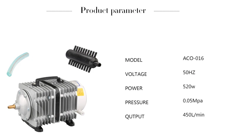 450L/мин 520 W SUNSUN ACO-016 аквариумная аэрация насоса большой пруд морской бассейн электромагнитный воздушный насос аквариум