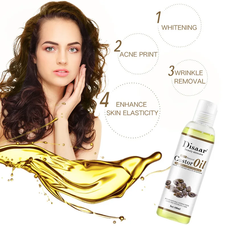 

Essential Oil Mixing Massage Body Oil Moisturizer 100ml 100% Organic Castor Oil Body Emollient Oil for Body Relaxation TSLM1