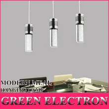 Модная световая лампа, современный светодиодный подвесной светильник, креативная Хрустальная подвесная панель освещения