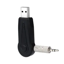 Binmer bluetooth-адаптеры и Dongles беспроводной Bluetooth 3,0+ EDR 3,5 мм AUX Стерео усилитель Музыка Автомобильный приемник адаптер с микрофоном Oct18