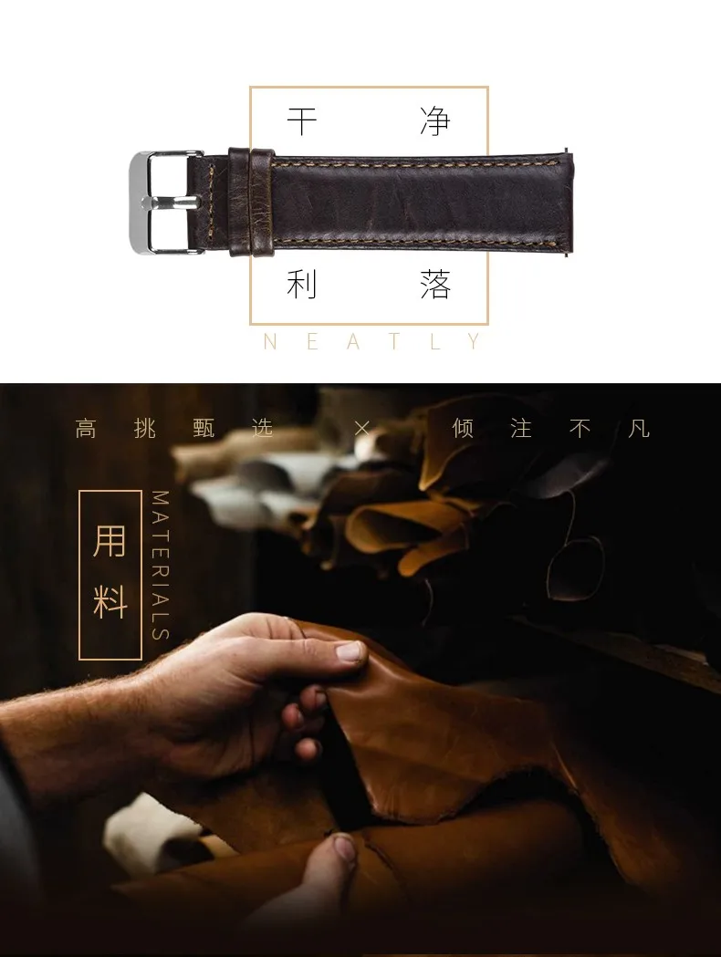 Коричневый ремешок для часов HOCO из воловьей кожи для samsung Galaxy Watch 42 мм/46 мм, ремешок из натуральной кожи в стиле ретро, сменный Браслет