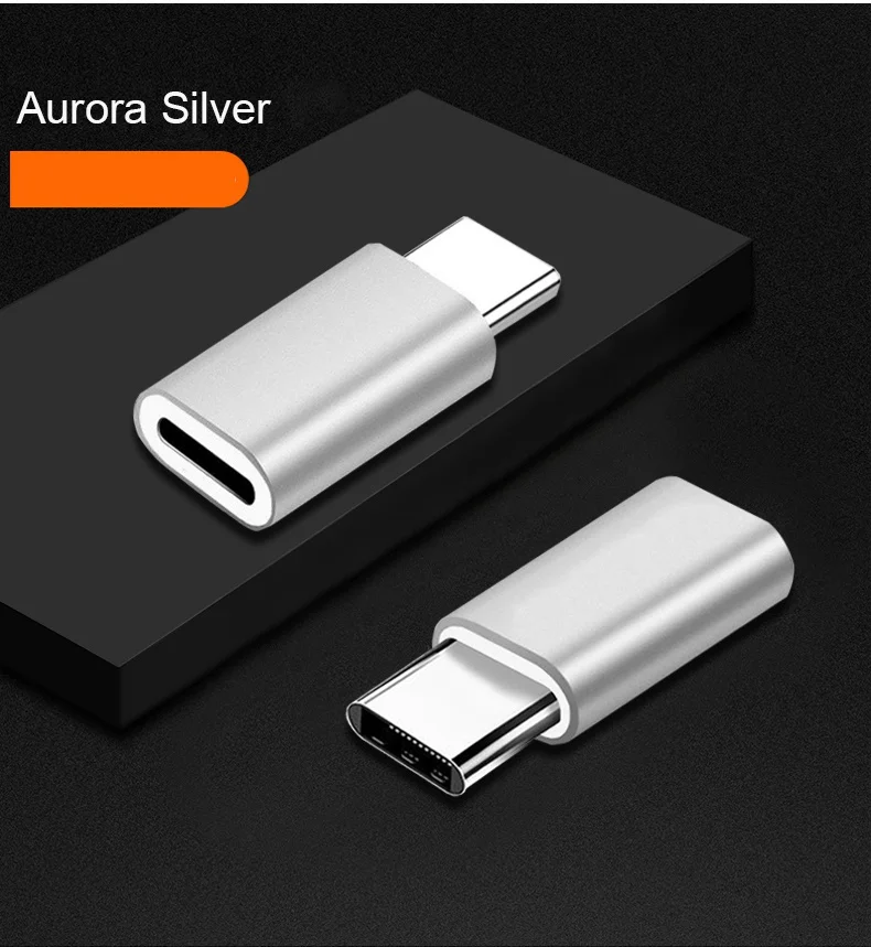 Для Lightning Pin to type C USB-C сплав конвертер зарядки type-C разъем телефона адаптер для iPhone huawei P30 Xiaomi телефон