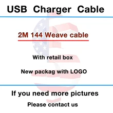 10 шт. OD: 3,0 мм 2 м 6 футов USB синхронизация данных зарядное устройство качественный кабель металлическая оплетка для iphone 6 6 S 7 plus 8 X XS MAX XR с коробкой