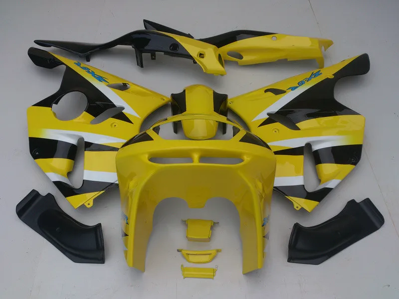 

Motorcycle Fairing kit for KAWASAKI Ninja ZX6R 94 95 96 97 ZX 6R 1994 1995 1996 1997 ABS yellow black Fairings set+gifts KK04