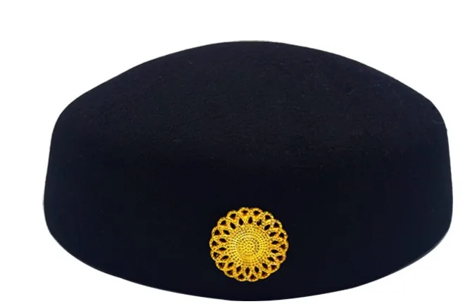 FW PNYS Adults Stewardess Cap Music Guard Hat Hotel Uniform Navy Performance Waitress -Zentai shop online