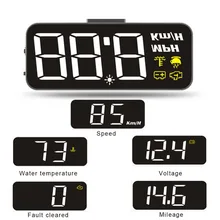 H90 Car OBD2 II Manual Switch HUD KM/h MPH Overspeed Warning Windshield Projector Alarm System Head Up Display Car
