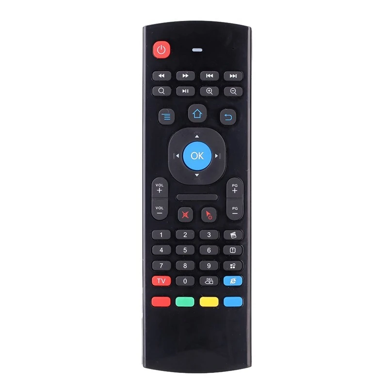 MX3 портативный 2,4G беспроводной пульт дистанционного управления клавиатура управление Лер Air mouse для смарт-ТВ на андроид ТВ коробка мини ПК HTPC черный - Цвет: Black