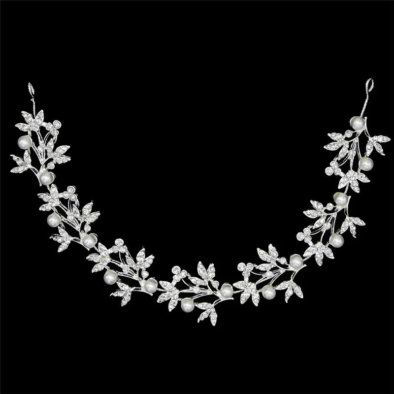 Leaf Women Wedding Headband Tiara Headpiece for Bride Bridesmaid