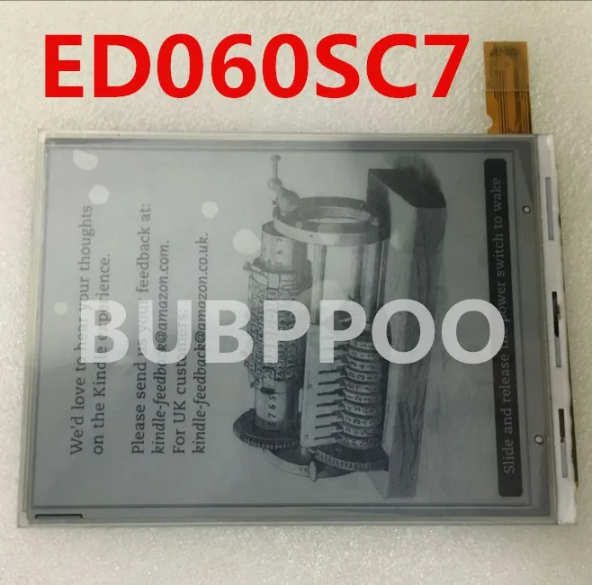 Oryginalny 6 calowy ED060SC7 (LF) wyswietlacz LCD dla Kindle 3 k3 C1 e-ink электронная книга читатель дармо wysylka |