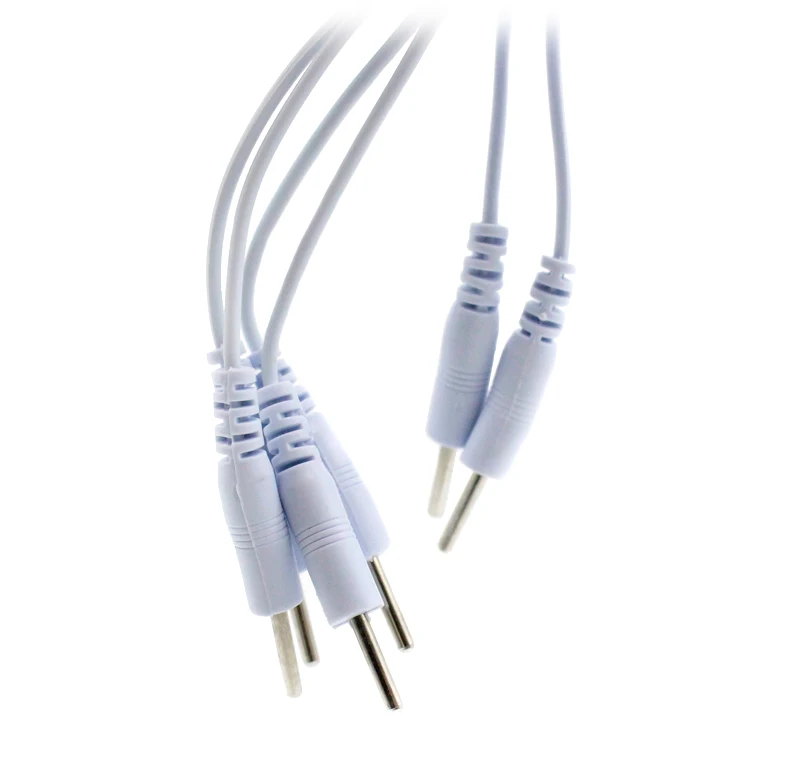 2 Pins & 4 Pins Head 2.5mm Plug Type Electrode Cable Line Wire For Tens Acupuncture Electrical Nerve Muscle Stimulator 2way 4way