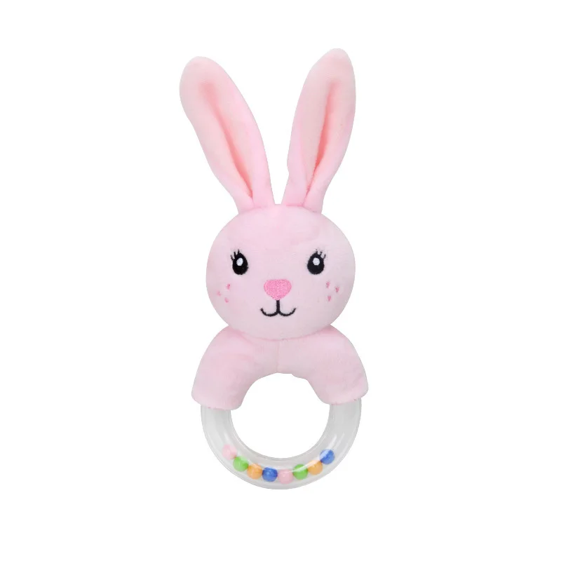Милый кролик плюшевые игрушки для детей мягкие животные детские мягкие Погремушки Развивающие игрушки Кролик Кукла новорожденные младенцы игрушки Детский подарок - Цвет: style 2 pink rabbit