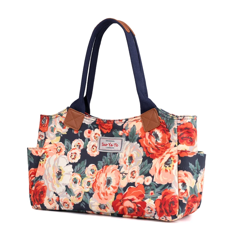 Женская сумка тоут Bolsos mujer de marca famosa повседневные женские сумки с цветами большие