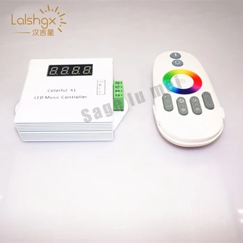 

DC5V-24V WS2811/WS2812B/6812/1903/6803 Magic LED tape digital colorful music controller with RF touch remote Max 600pixels