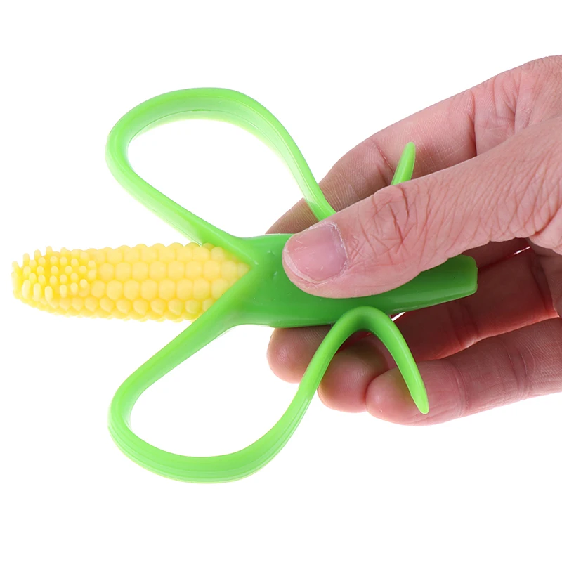 

Safe Corn Baby Teethers Silicone Toothbrush Teething Kids Tooth Brush Dental Care Gifts Chew Toys for Children