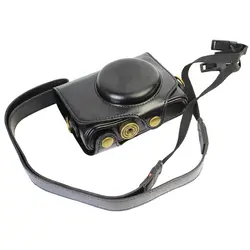 Прочный защиту против царапин из искусственной кожи противоударный чехол Камера Сумка плотная сумка с плечевым ремнем для Canon SX720 HS