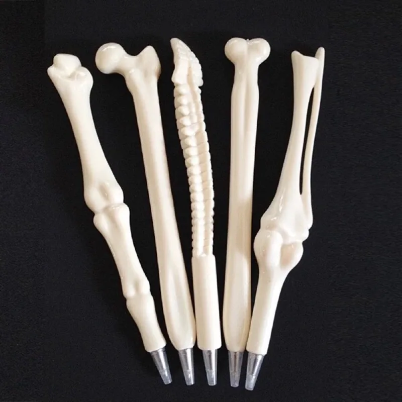 

10pcs/set 0.7mm Creative Ballpoint pens realistic bones modeling Ball Pen school student office supplies children's gift