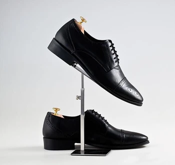 

wholesale 3Style stainless steel steerable shoe stand store dedicated display male mannequins shoe rack props 70*110MM 1pc C203