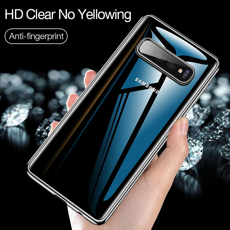 

Luxury Soft Silicone TPU Plated Case For Samsung Galaxy S10 Plus S10e S10Plus Note 10 Plus Back Clear Cover Transparent Plating