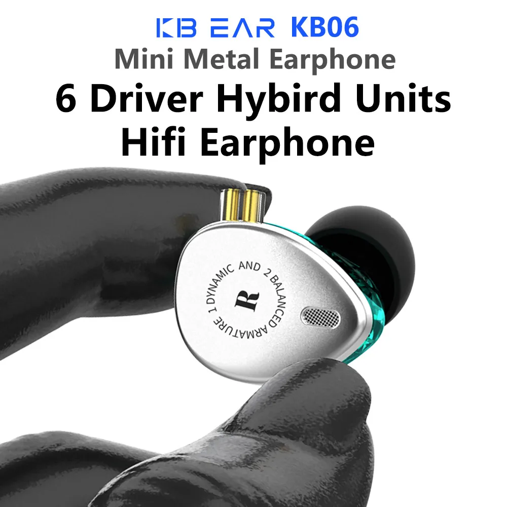 KBEAR KB06 2BA+ 1DD гибридные наушники-вкладыши HIFI спортивные наушники с 3,5 мм MMCX наушники-вкладыши для KB10 F1 Opal AS10