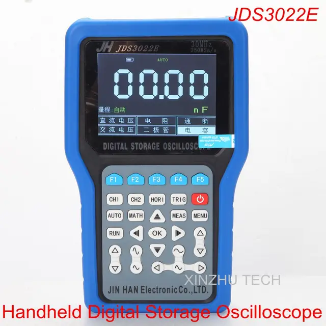 Best Offers New JDS3022E Handheld Digital Storage Oscilloscope Single Channel 30MHZ Probe 250MSa/s JDS3022E Handheld Oscilloscope