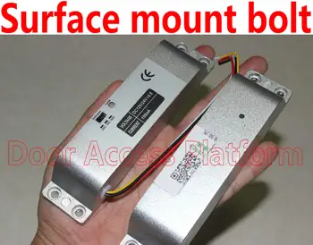 

Surface mounted NC 4 cables time relay adjustment 0, 3, 6 seconds Outside Drop Bolt Lock for Door Access controller system,