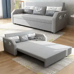 Гостиная диван кровать мебель современная моющаяся льняная хлопчатобумажная ткань твердая деревянная рама натуральный латекс + губка