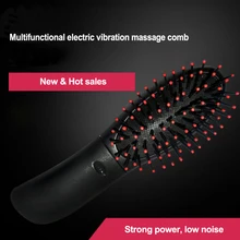 Электрический массажный гребень, многофункциональный уход за волосами, вибрационный массаж, щетка для релаксации и массажа тела, расческа, 1 шт