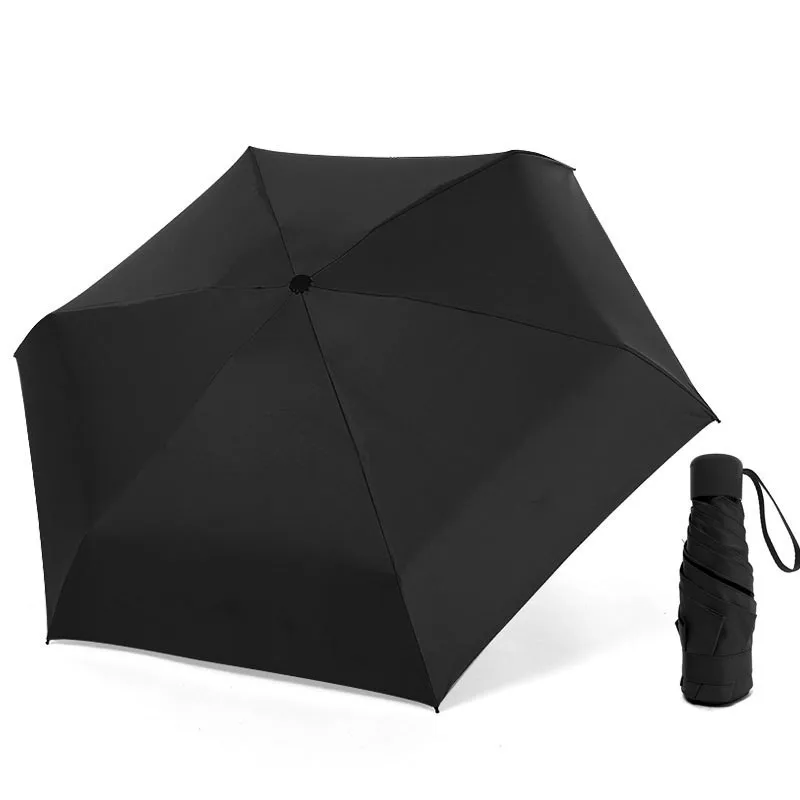 

Mini Pocket Women Men Pocket Folding Umbrella Anti-Uv Waterproof Sunny Rain Portable Travel Umbrella Convenient Girls Kid