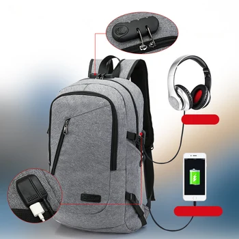 

Multifunction computer USB charging 15.6 inch Laptop Backpack Kids School Bag For Boys girls Large Capacity Casual Backpack