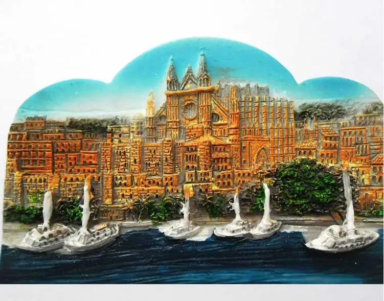 

Spain tourism mallorca magnetic sticker features travel companion gift